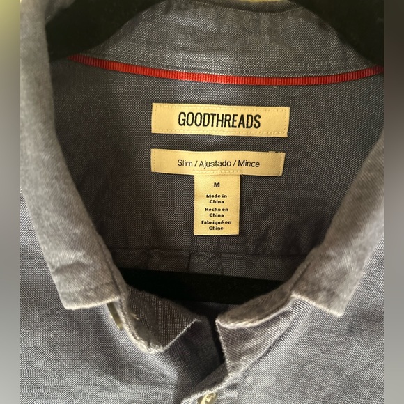 Good Threads Men’s blue button down size M - Picture 2 of 5